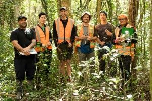 Partnering with kaitiaki: The team spent a day with Rongowhakaata Iwi Trust at Rākaukākā Forest,